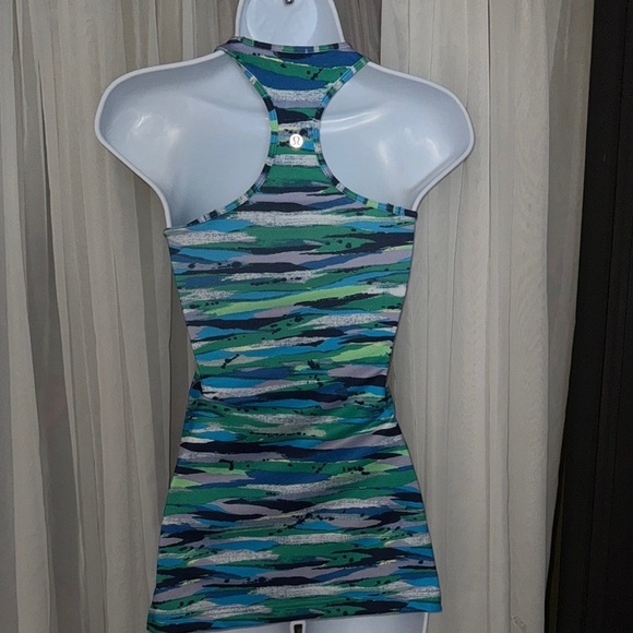 Lululemon Athletica cool Razorback tank top 2 Seven wonders multiple colors - Picture 5 of 5